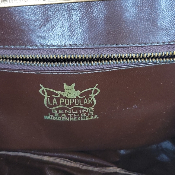 Leather Vintage Mexican Inspired Handbag - Picture 14 of 15